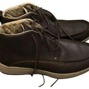 Duluth Trading Co Dark Brown Leather Chukka Boots